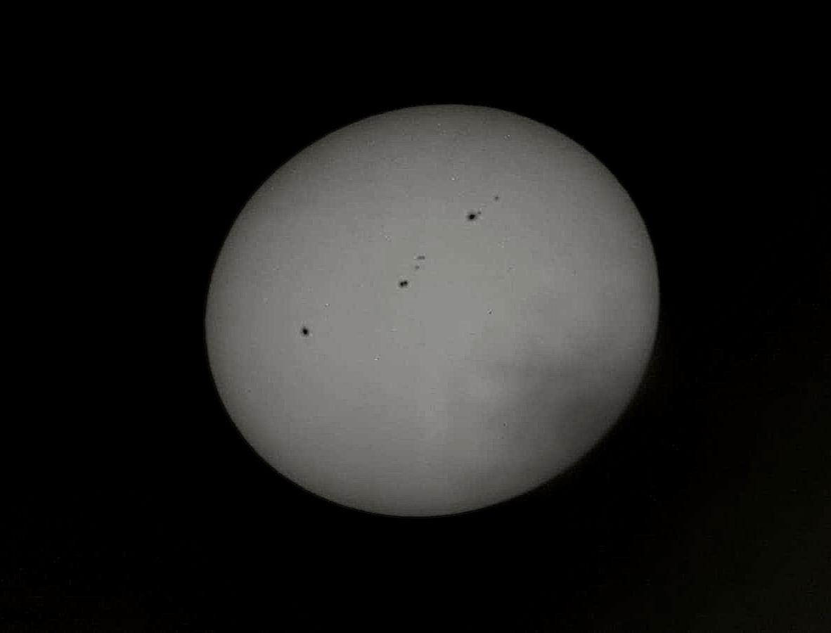 Sonnenflecken-Konstellation im Detail